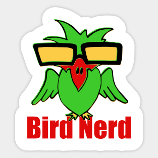 Bird Nerd Sticker